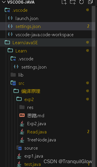 vscode的文件和文件夹的警告标志如何消去