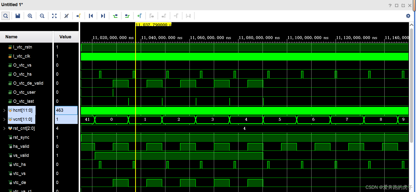 VTC视频时序控制器原理以及Verilog实现