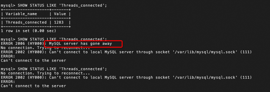 MySQL压力过高宕机