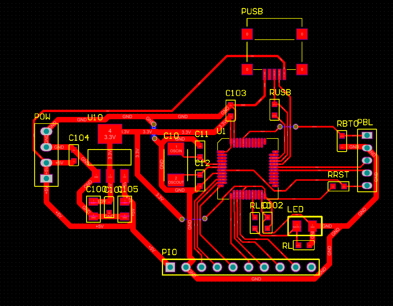 2.3 测试电路板pcb