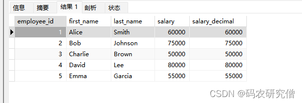 详细分析Mysql常用函数（附Demo）