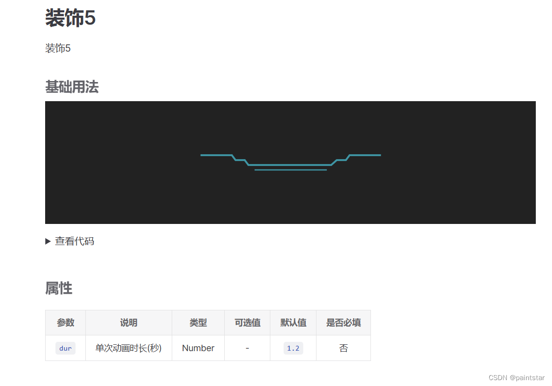 修改dataV-vue3 中的组件 装饰5 decoration5 的动画重复次数