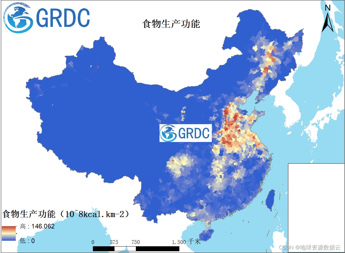 中国食物生产功能数据