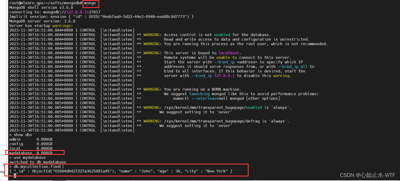 python + mongodb<span style='color:red;'>使用</span><span style='color:red;'>入门</span>