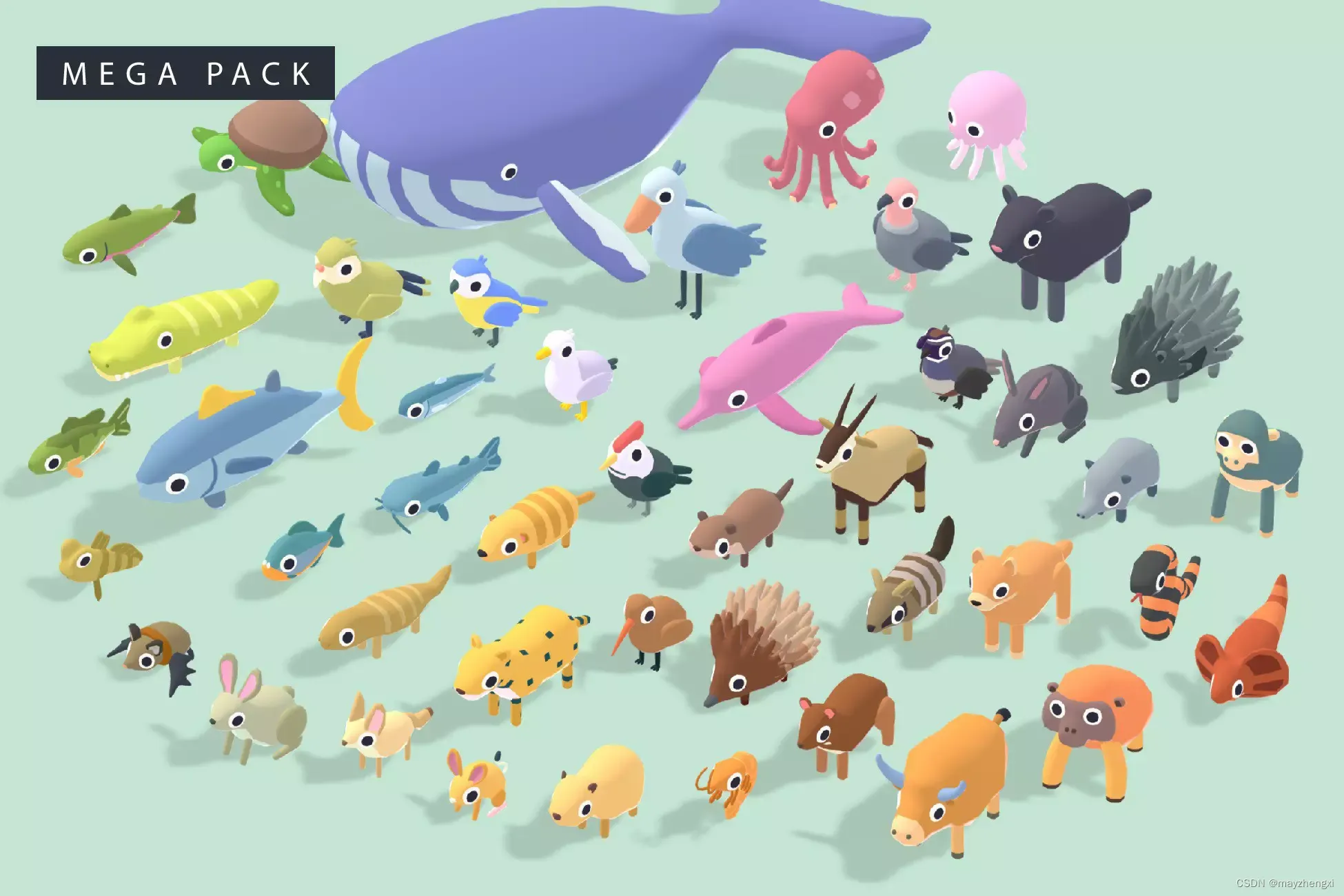 Quirky Series - Animals Mega Pack Vol.4