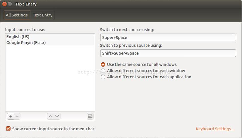 Ubuntu Desktop 安装谷歌拼音输入法