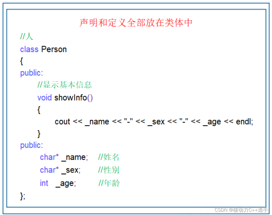 【C++】类和对象（1）