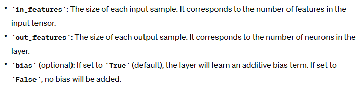 PyTorch----torch.nn.Linear()函数