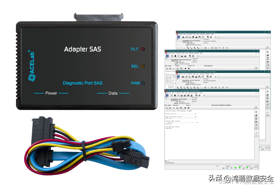 适用于 PC-3000 Portable III 的新型 SAS 适配器, 让数据恢复踏足更广！