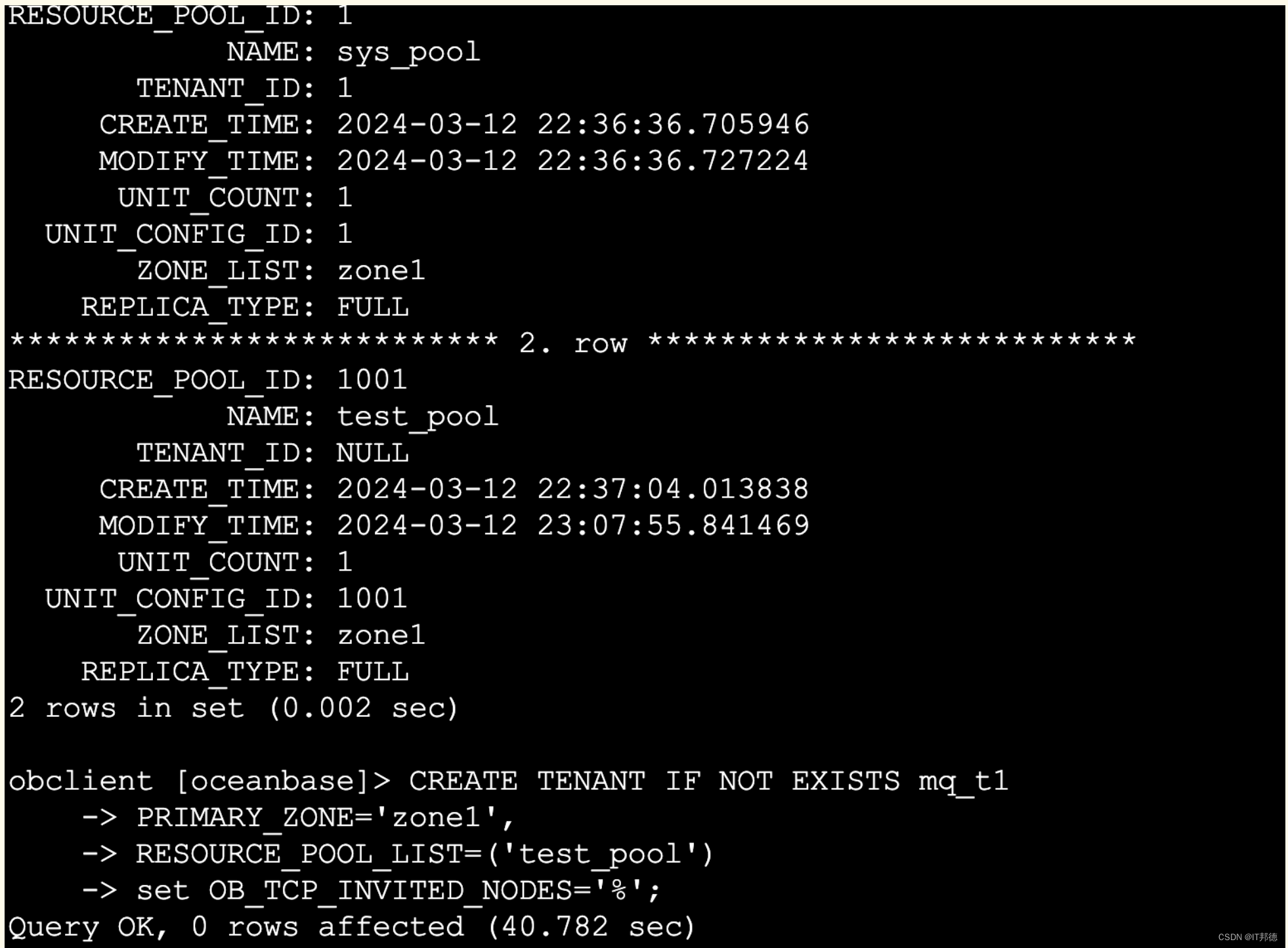 OceanBase4.2版本 Docker 体验