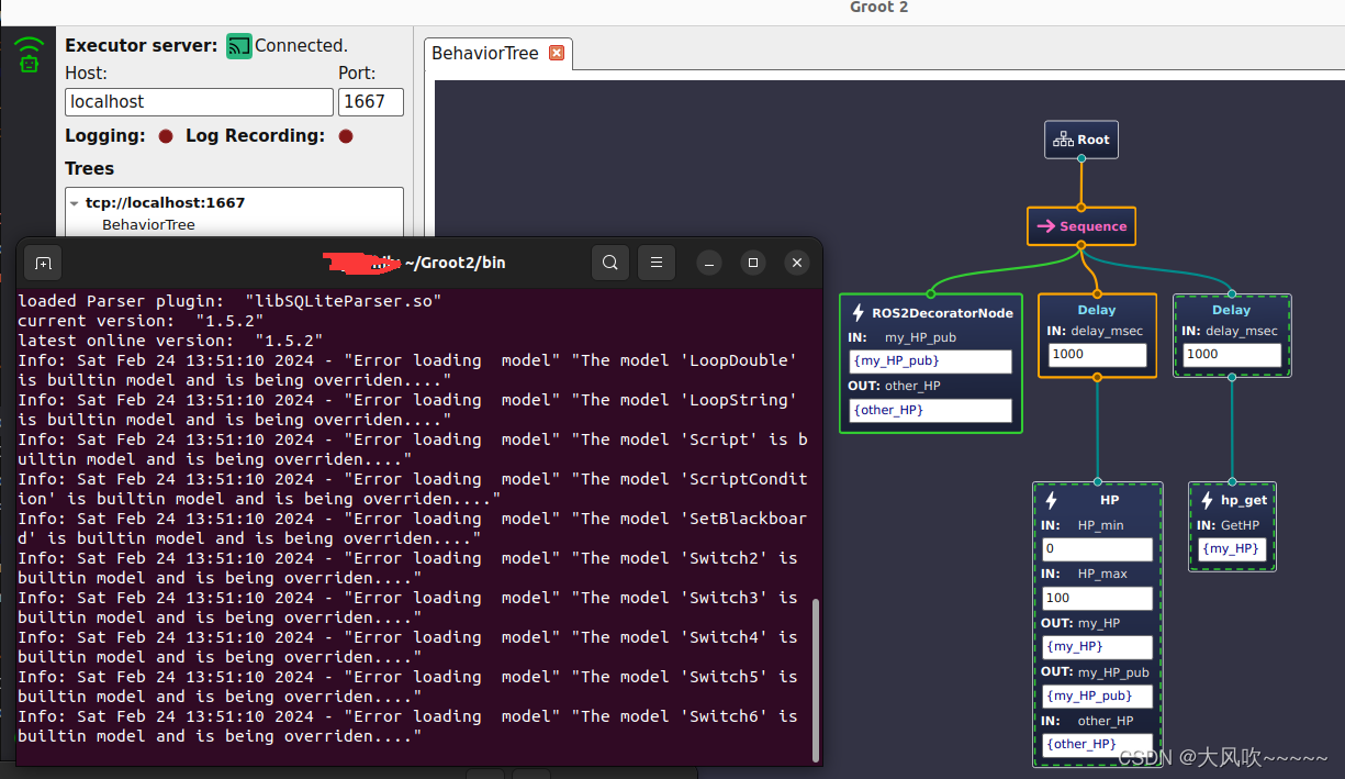 行为树入门：ROS2 BehaviorTree.CPP Groot2安装与简单使用（有例程）