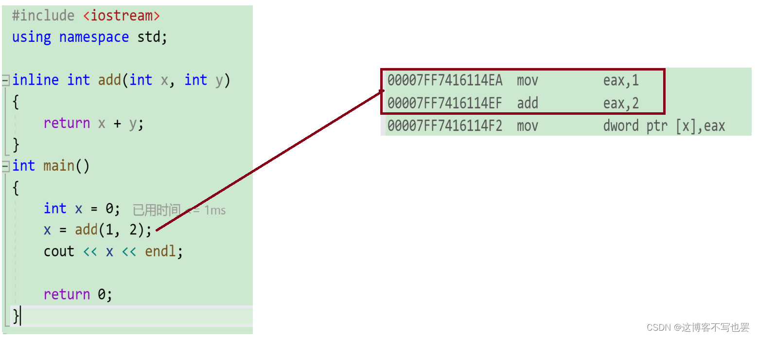 [C++]内联函数（内联函数的概念，内联函数的特性，内联函数与宏的区别）