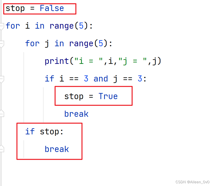 Python如何跳出多重循环