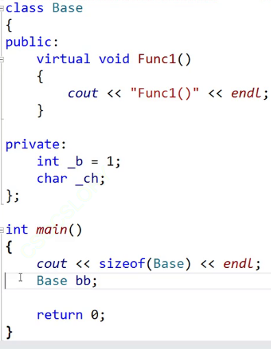 C++中多态的原理