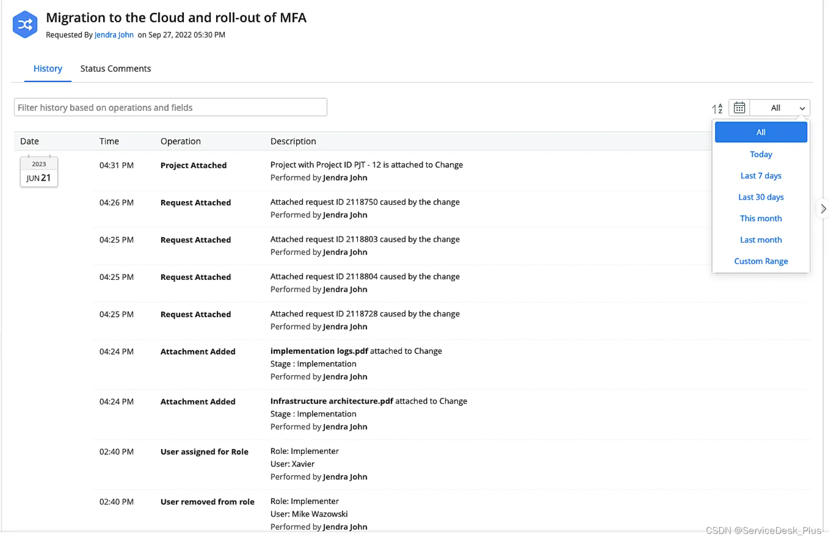 借助ServiceDesk Plus，更接近ISO 27001变更管理标准