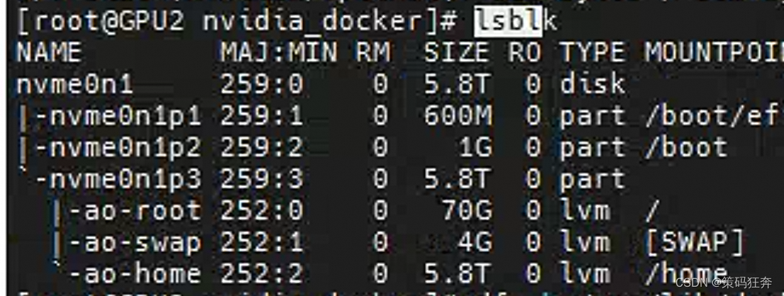 home分区比较充足，选择/home目录下建立docker目录存放docker数据