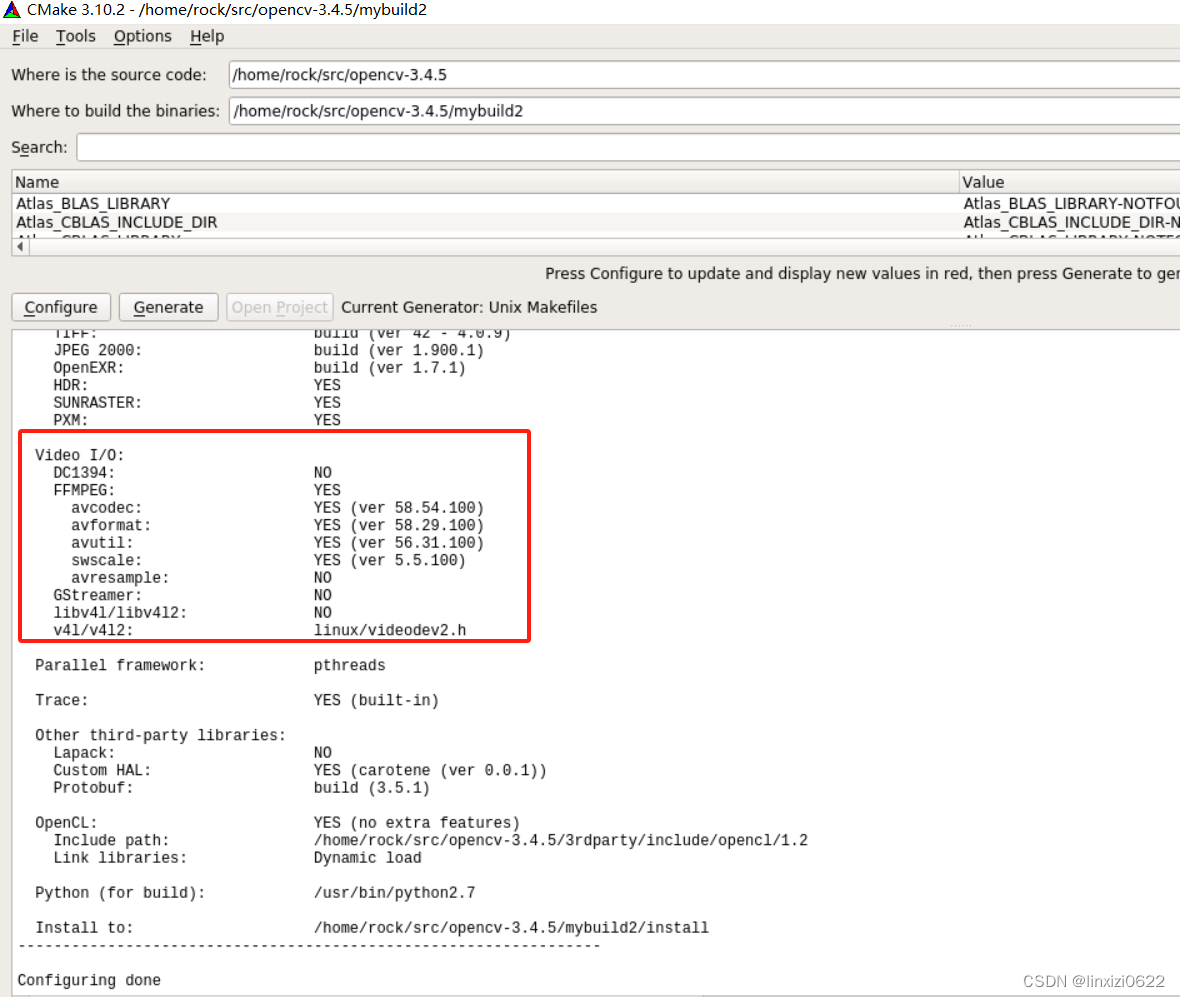 虚拟机交叉编译基于ARM平台的opencv(ffmpeg/x264)