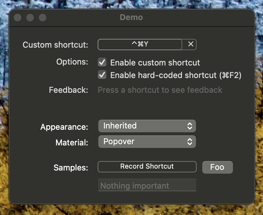 macOS 开发 - MASShortcut