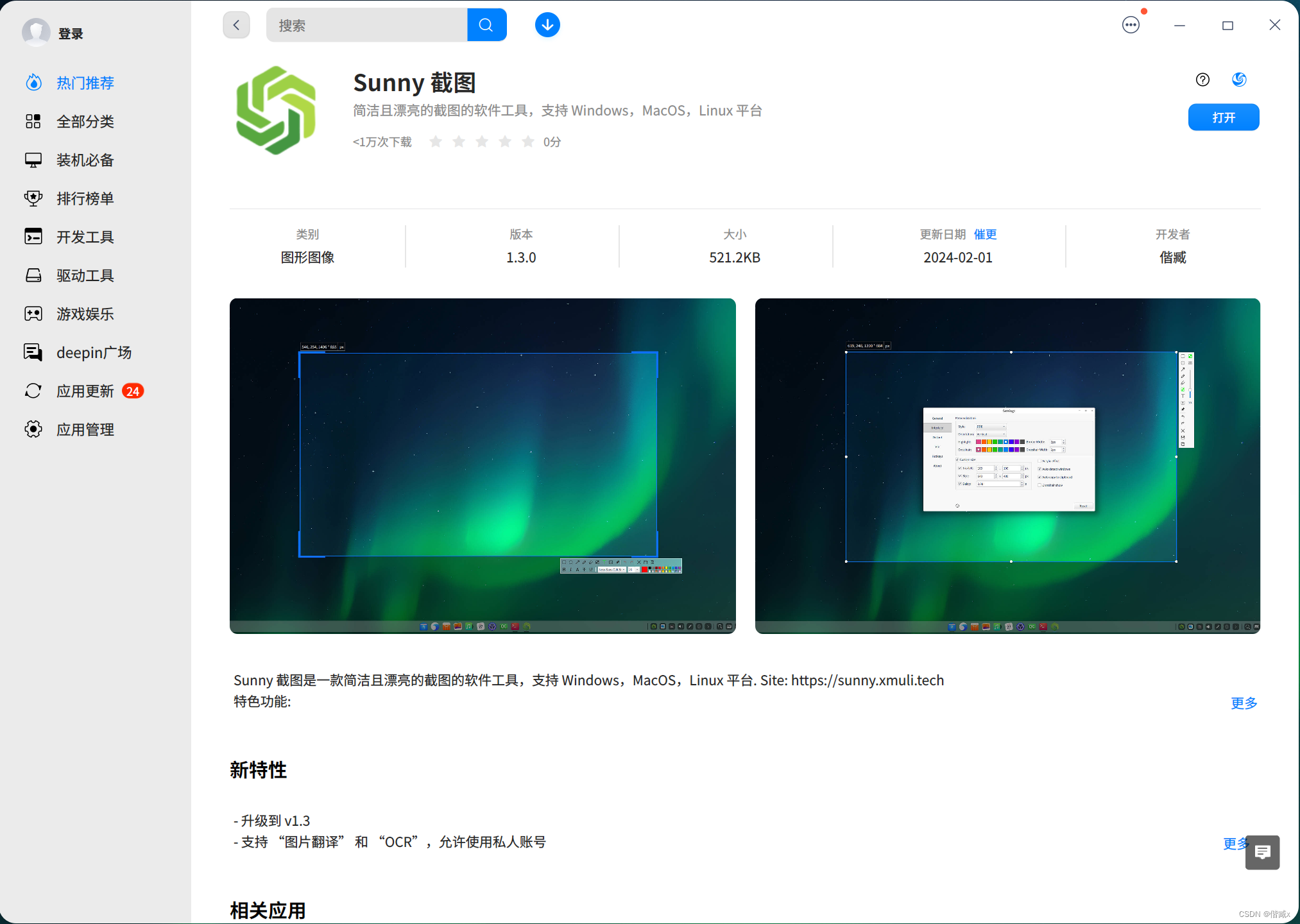 Sunny 截图上架 Microsoft Store 及Linux等商店的指北,第10张