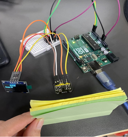 Arduino驱动VL6180X光学测距传感器（OLED显示）
