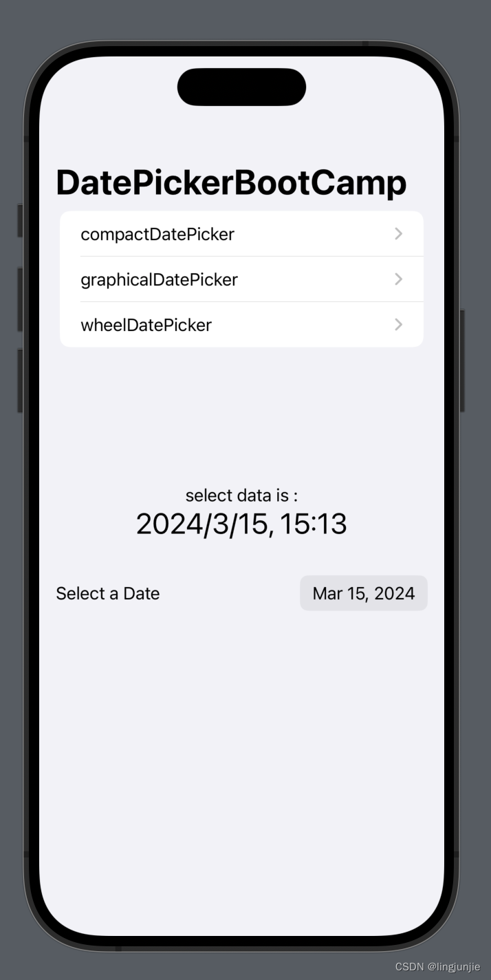 SwiftUI组件-DatePicker