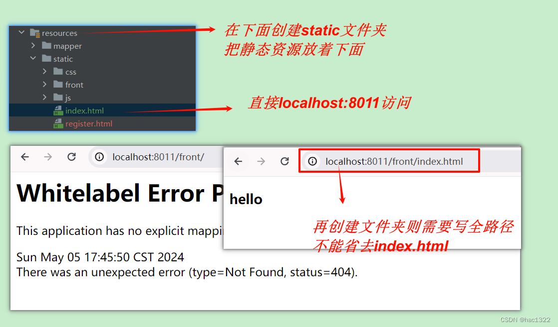 IDEA访问不到静态资源