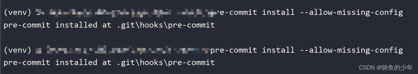 【python3.8 pre-commit报错】记录pre-commit install报错