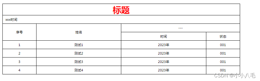 封装原生html的table处理方法【参数类似eltable】