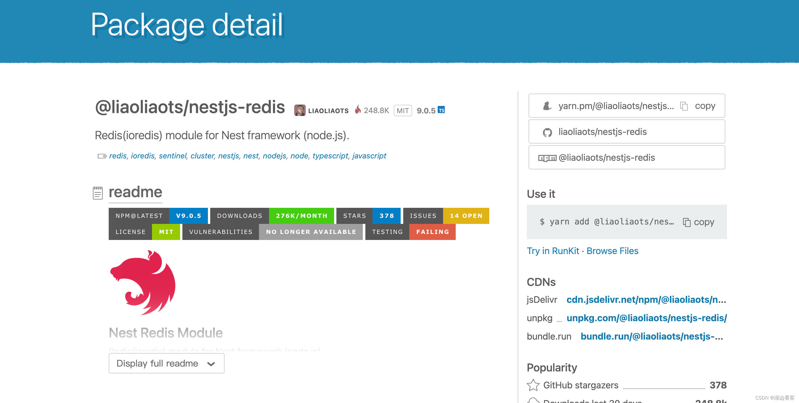 nestJs<span style='color:red;'>链</span><span style='color:red;'>接</span><span style='color:red;'>redis</span>