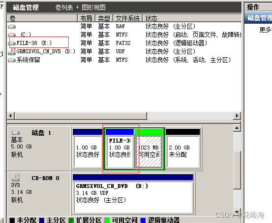 掌握動態磁盤分區的創建於管理;掌握磁盤管理工具的使用