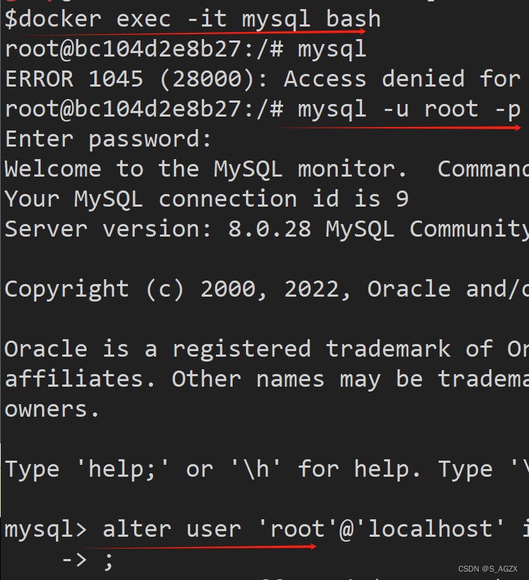 linux下<span style='color:red;'>用</span><span style='color:red;'>docker</span><span style='color:red;'>安装</span><span style='color:red;'>mysql</span>及导入文件