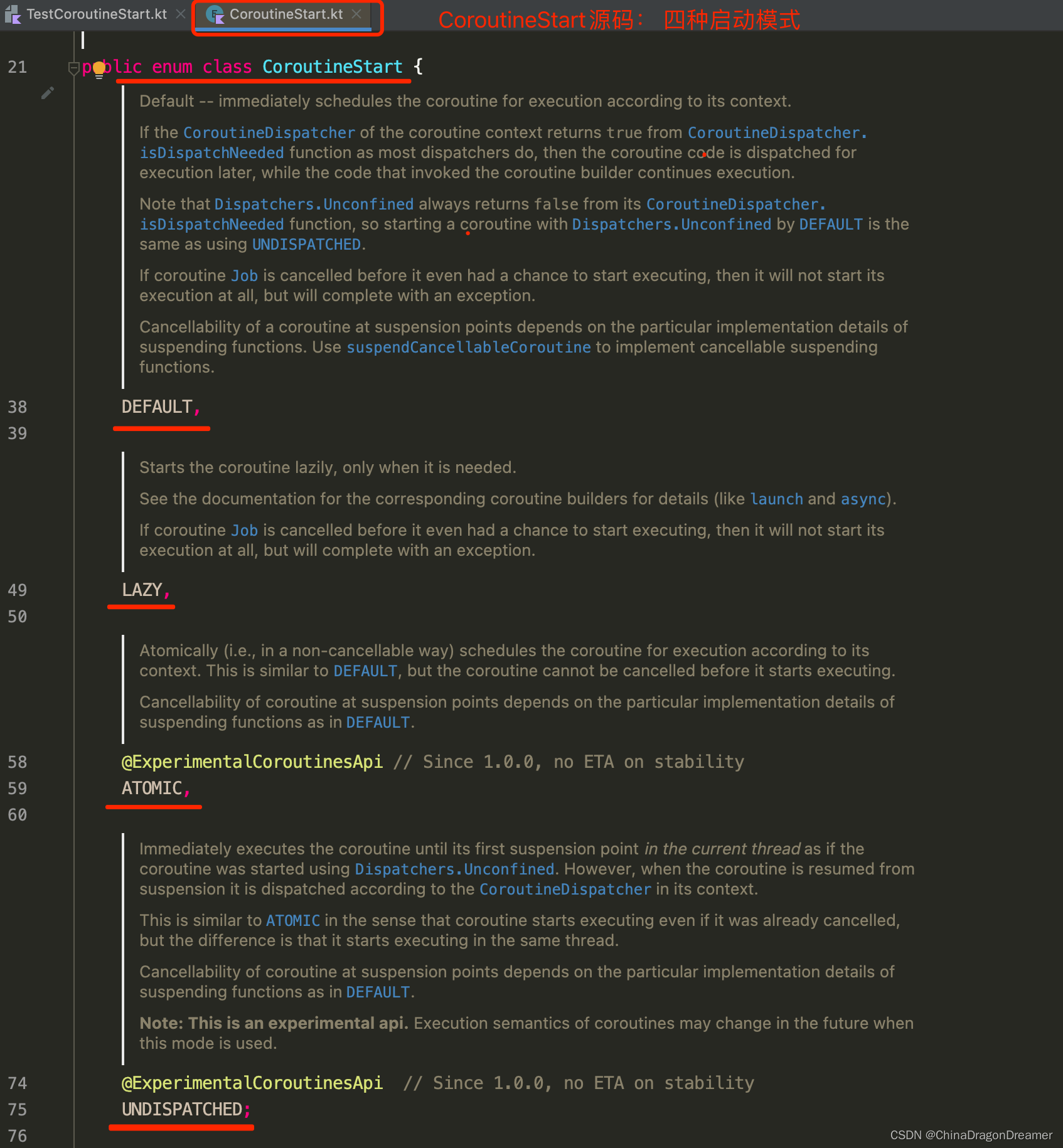 Kotlin： 协程<span style='color:red;'>的</span><span style='color:red;'>四</span><span style='color:red;'>种</span><span style='color:red;'>启动</span><span style='color:red;'>模式</span>（CoroutineStart）