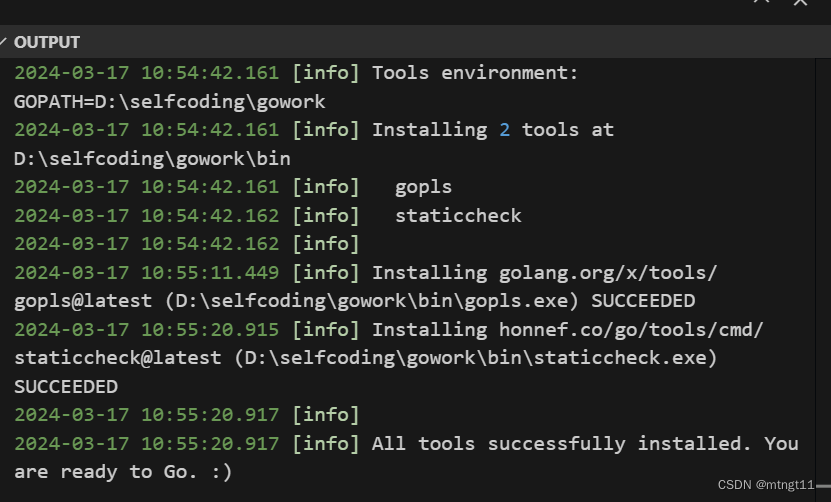 VsCode 配置go开发环境之下载go tools