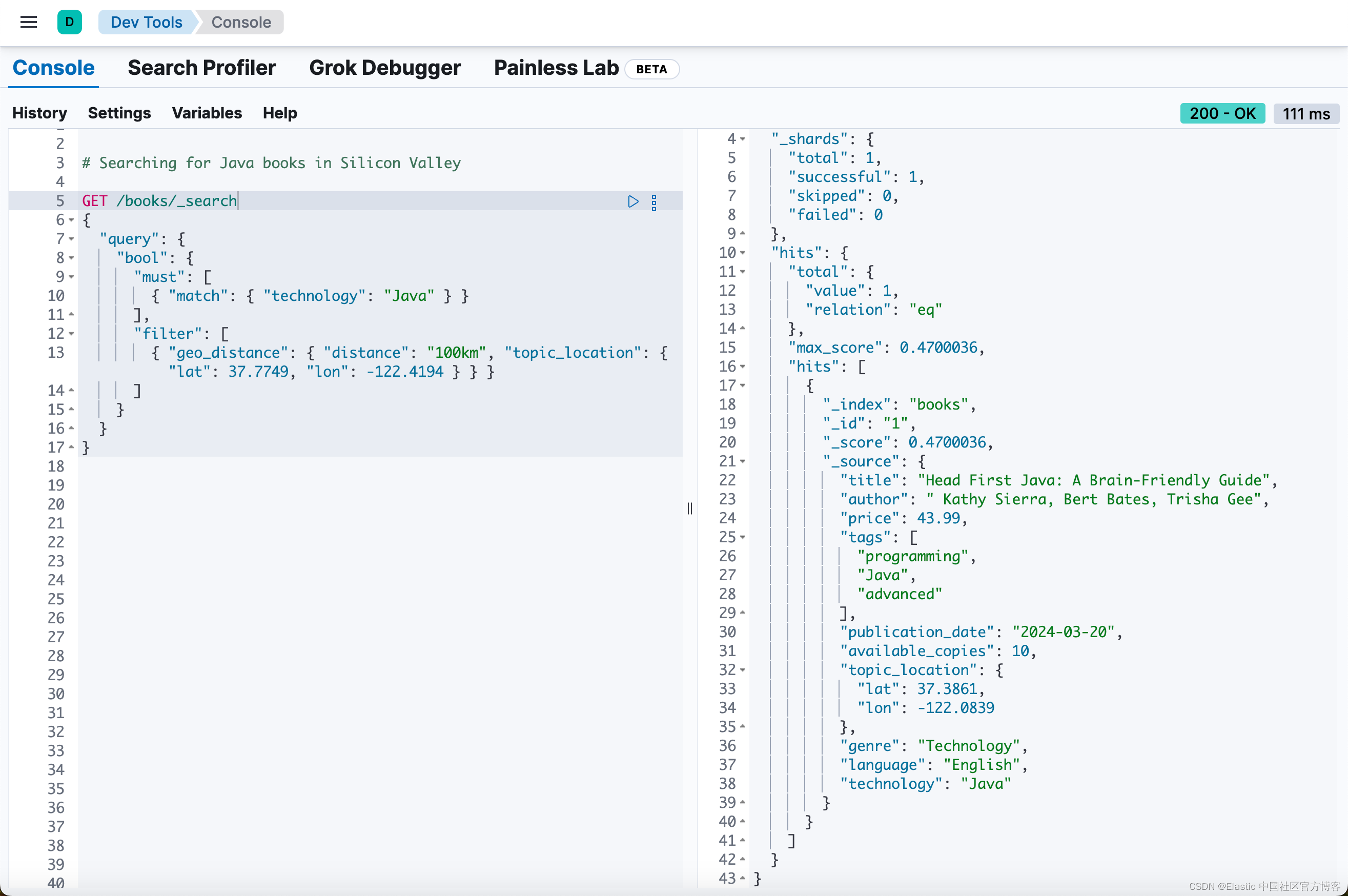 Elasticsearch：结合稀疏、密集和地理字段