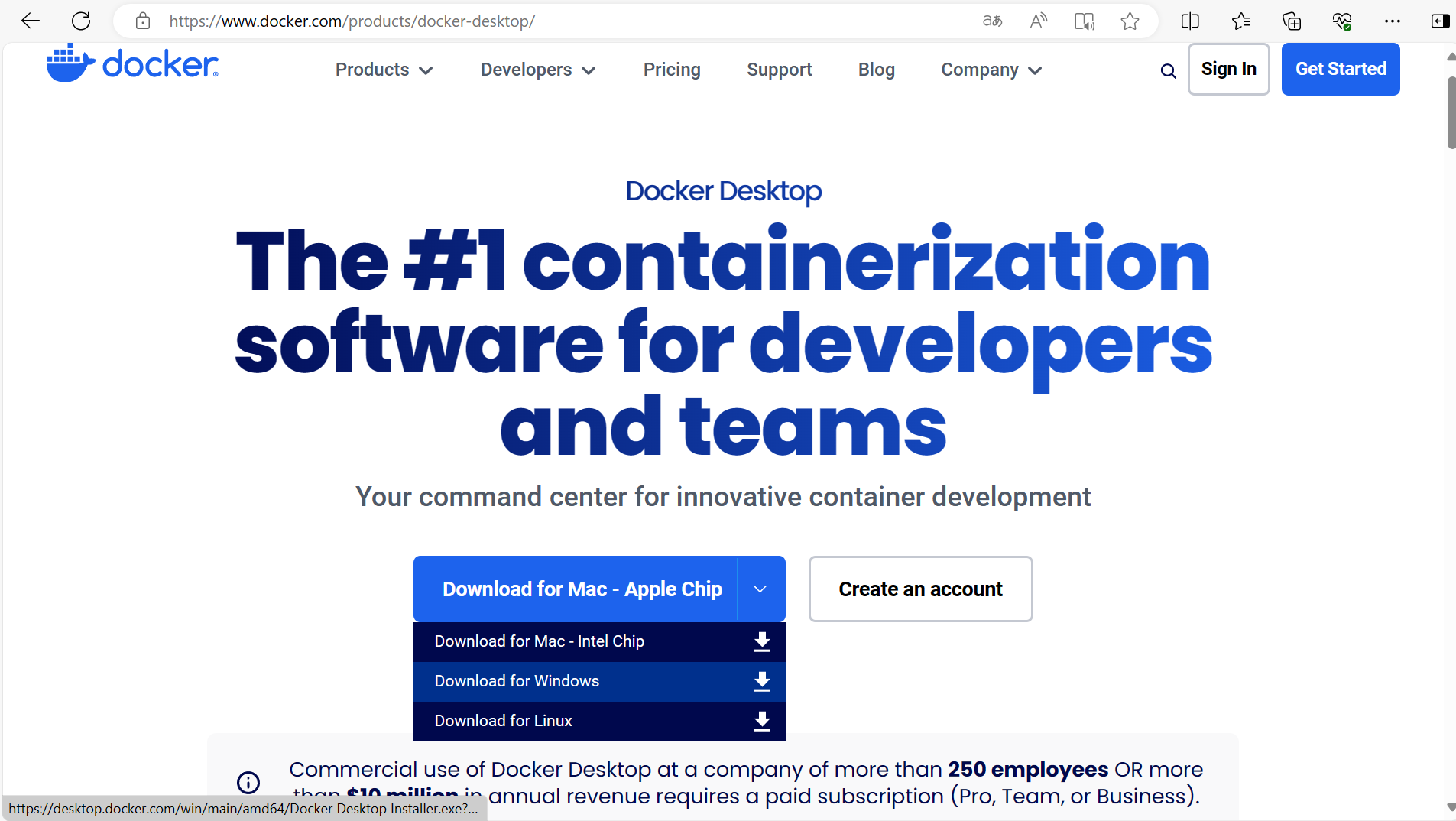 docker桌面软件官网下载