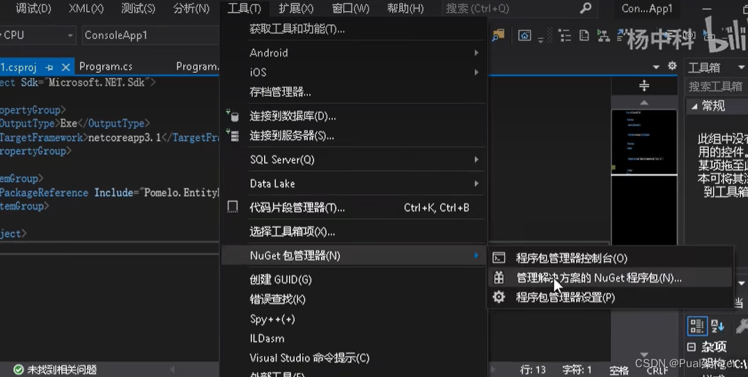 杨中科 .NETCORE NuGet