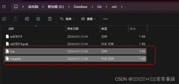 Git 基于ED25519、RSA算法生成 SSH 密钥