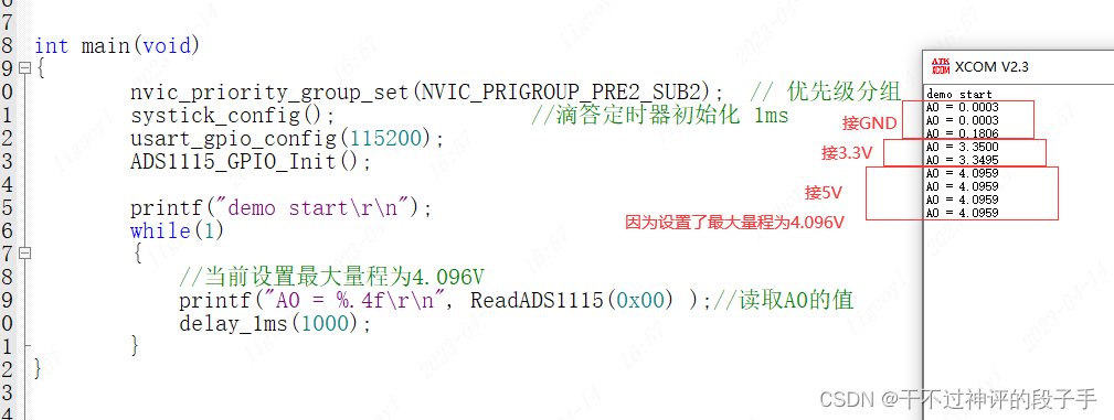 GD32F470_ADS1115 超小型 16位 模数转换器 ADC 4通道模块移植