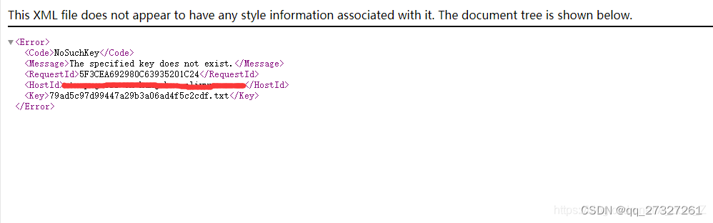 minio 报错The specified key does not exist.