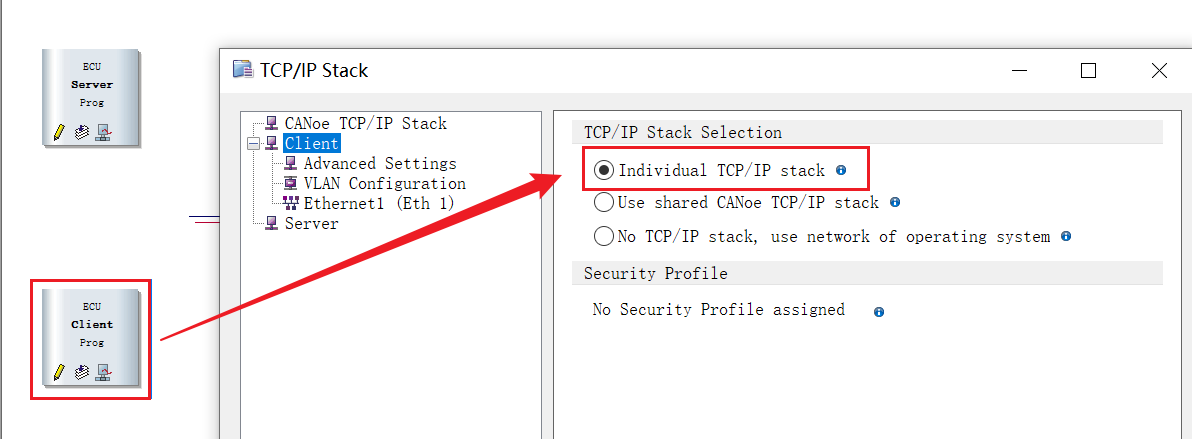 Client配置TCP/IP协议栈