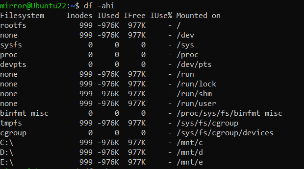 Ubuntu 磁盘管理DF命令用法