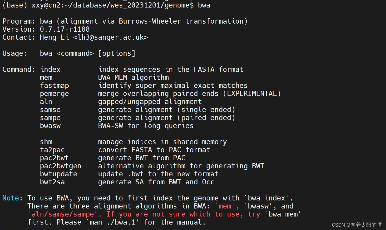 Linux下载安装bwa_bwa下载-CSDN博客