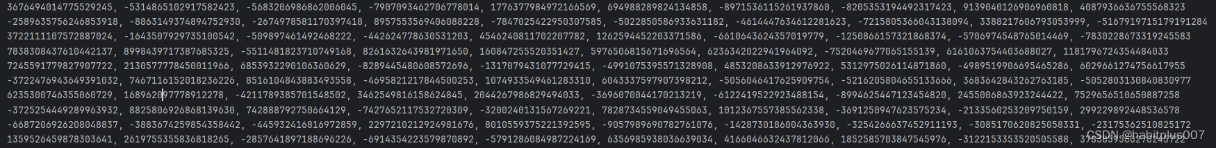 随机生产100个长整数