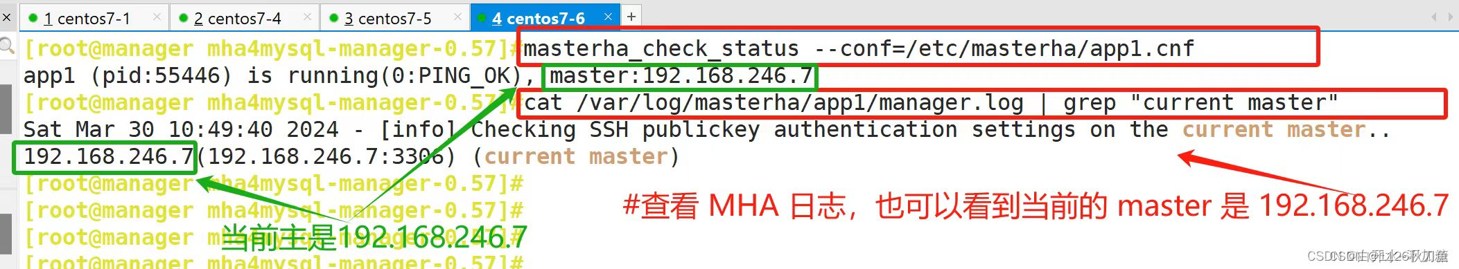 MySQL MHA高可用配置以及故障切换