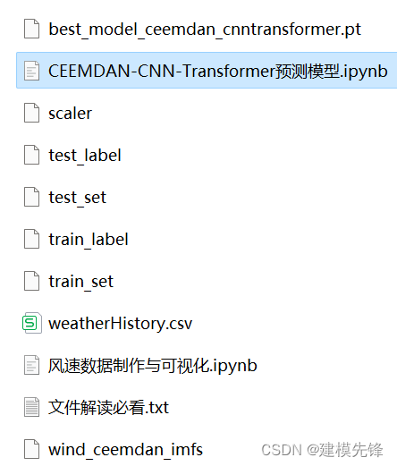 多特征变量序列预测(六) CEEMDAN+CNN-Transformer风速预测模型