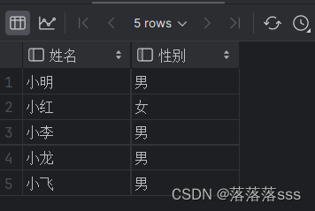 mysql的DQL语言