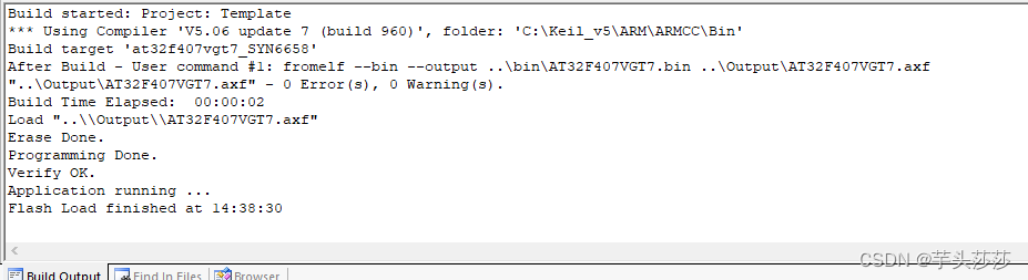 记录下IAP升级将APP程序修改正常模式下载失败 No Algorithm found for: 08000000H - 08008FFFH