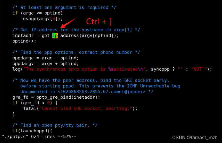 vim + ctags 跳转, 查看函数定义