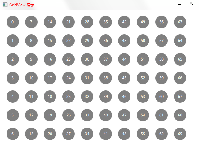 GridView 演示（P28 5.4GridView）