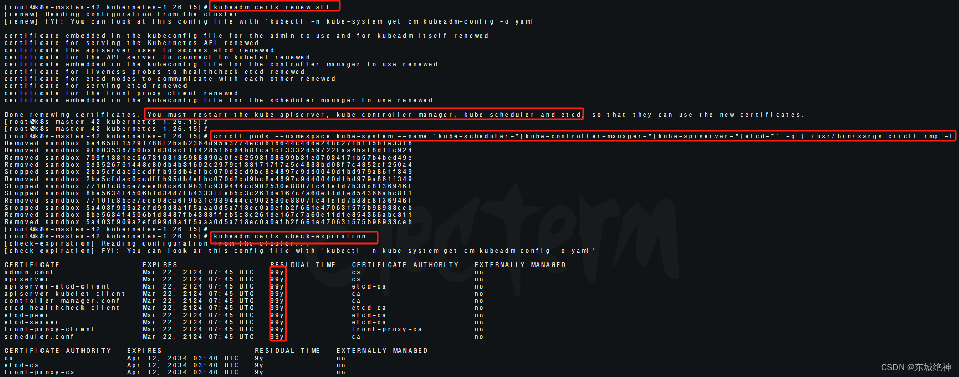 《Kubernets证书篇：基于Kylin V10+ARM架构CPU修改K8S 1.26.15版本证书时间限制》